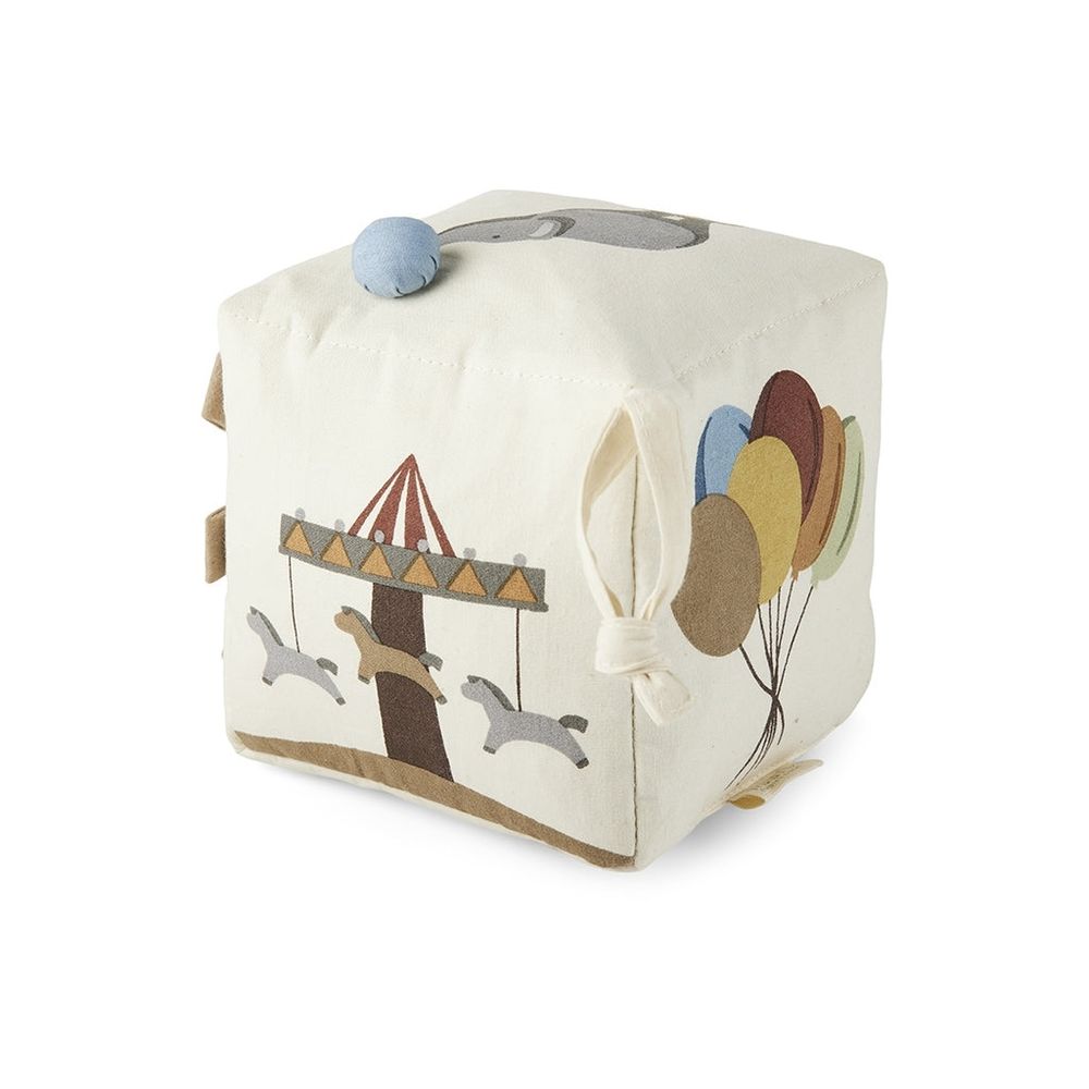 Maxims Baby Store - Fabric Cube With Crackling Paper - Off-White