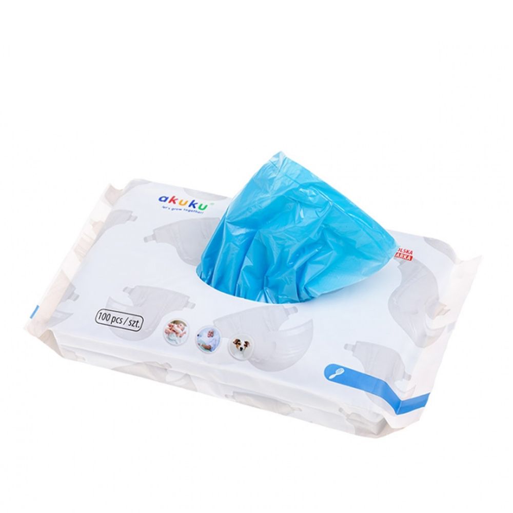Akuku - Scented Disposable Diaper Bags - 100 Pcs