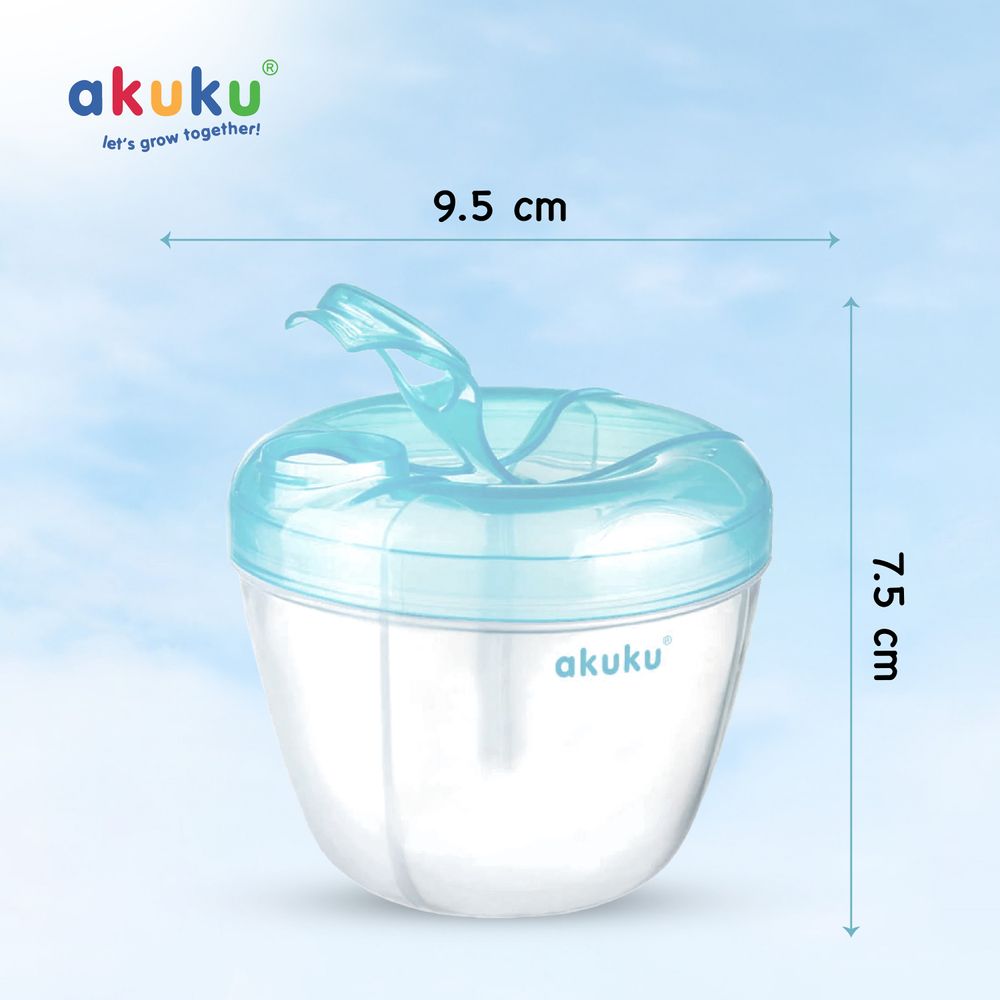 Akuku - Airtight Powdered Milk Dispenser & Formula Storage Box - 4 Compartments