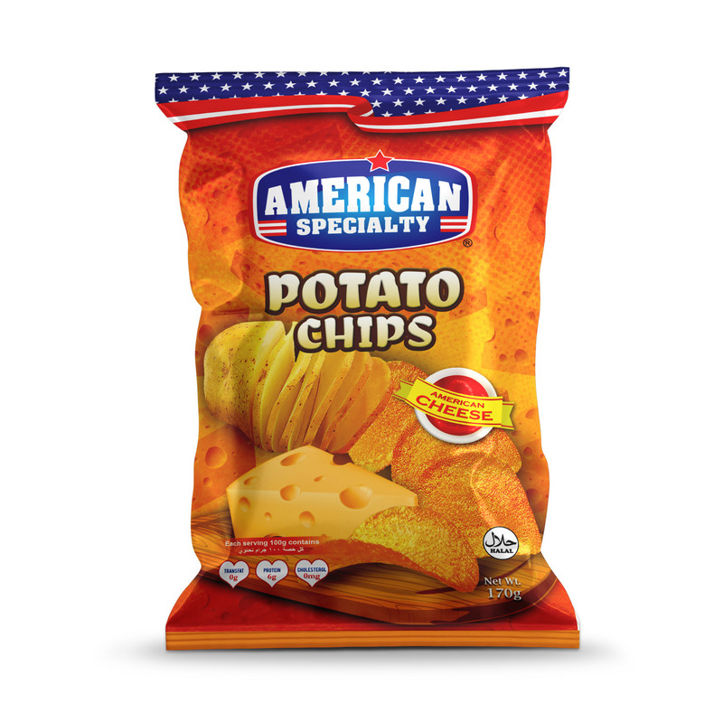 American Specialty - Potato Chips - American Cheese - 170 gm