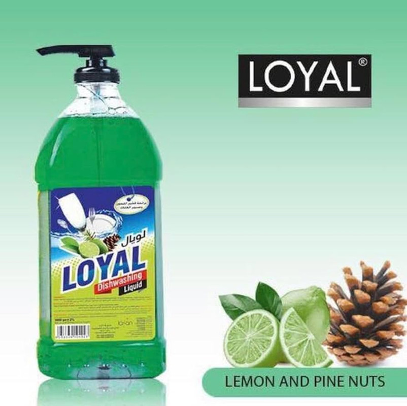 Loyal - Dishwashing Liquid - Lemon Zest & Forest Pine - Green - 1000 ml