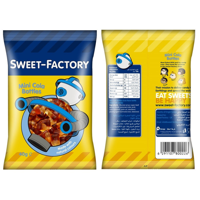 Sweet Factory - Mini Cola Bottles Gummies 40g