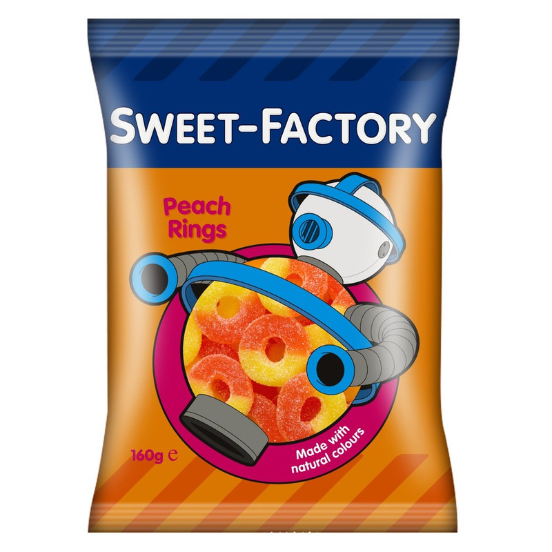 Sweet Factory - Peach Rings Gummies 160g