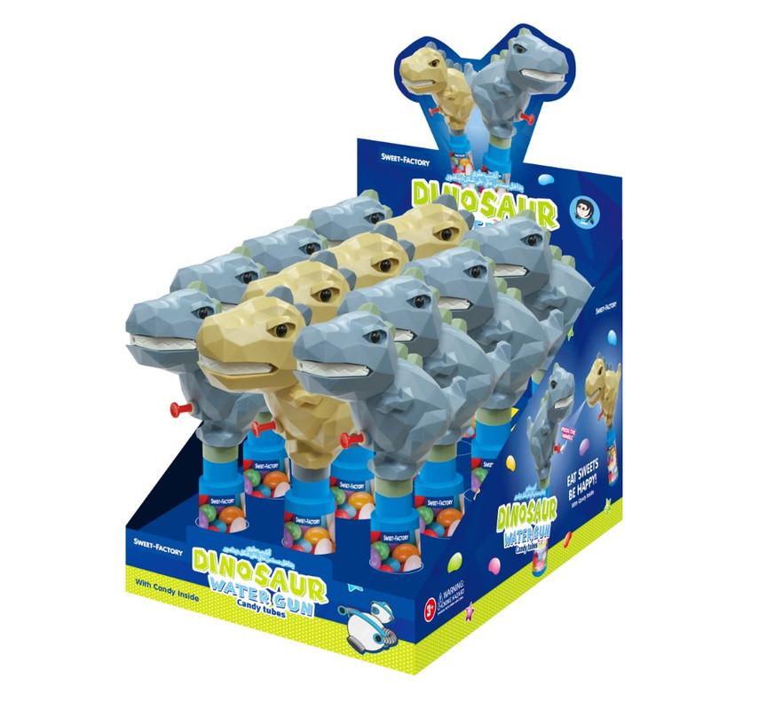 Sweet Factory - Dinosaur Watergun Candy Tubes 10g