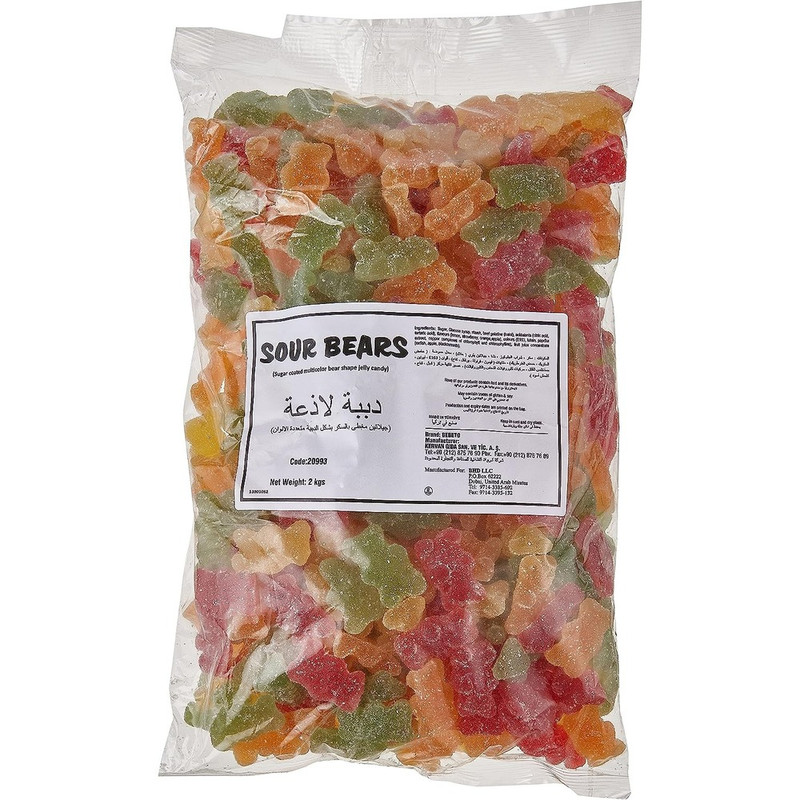 Sweet Factory - Sour Bears Jelly Candies 2Kg