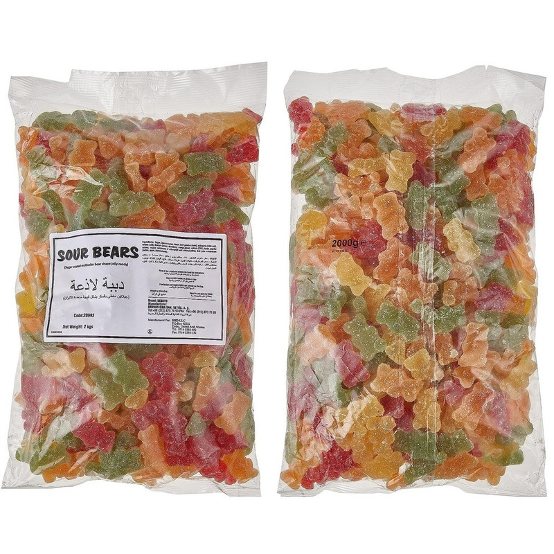 Sweet Factory - Sour Bears Jelly Candies 2Kg