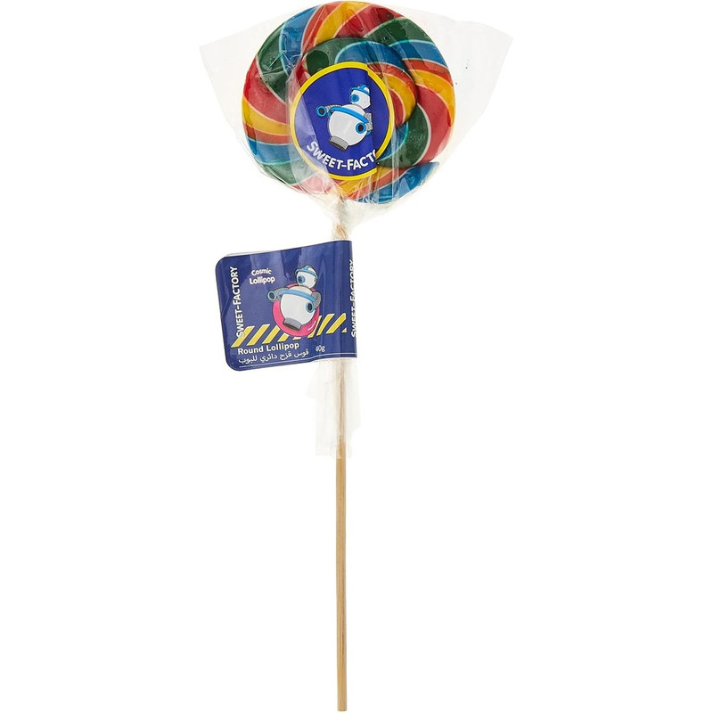 سويت فاكتوري - مصاصة ملونة مستديرة 20 غرام - قطعة واحدة - قد يختلف اللون