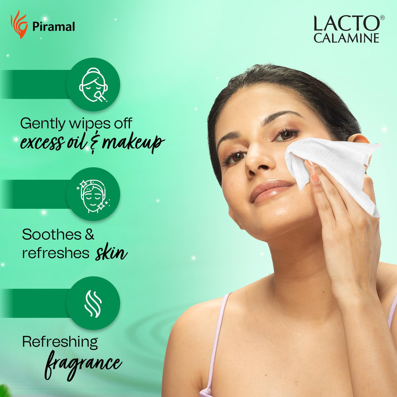 Lacto Calamine - Daily Cleansing Wipes - 25pcs