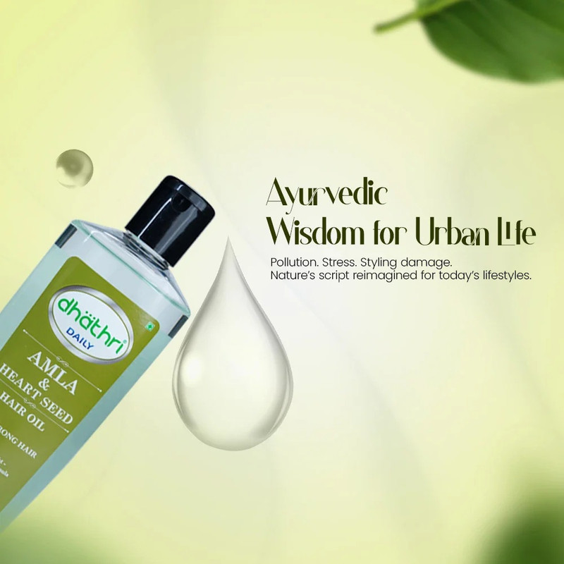 Dhathri - Amla & Heart Seed Hair Oil - 300 ml