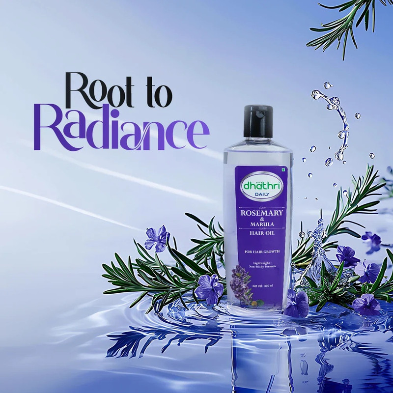 Dhathri - Rosemary & Marula Hair Oil - 300 ml