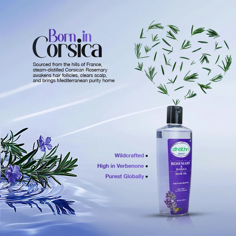 Dhathri - Rosemary & Marula Hair Oil - 300 ml