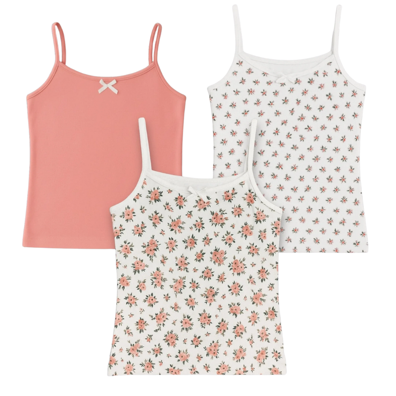 Genius - 3pc-Set - Girl's Vest - Multicolor