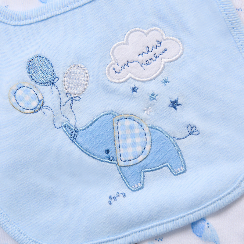Rock A Bye Baby - 6pc-Set - Baby Boy' Hanging Gift Set - Baby Blue