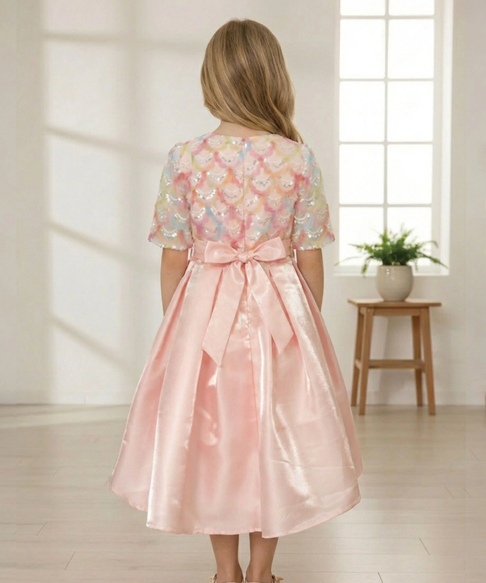 Le Crystal - Girl's Party Dress - Pink
