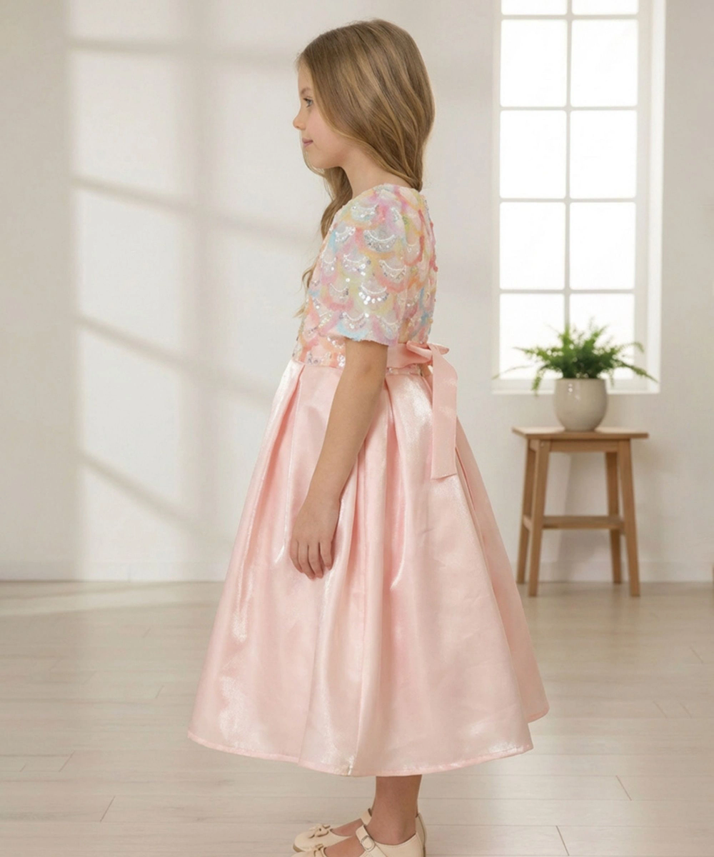 Le Crystal - Girl's Party Dress - Pink