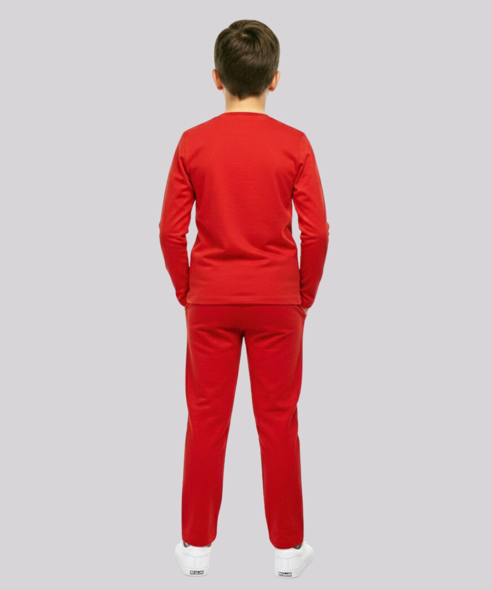 Mickey Mouse - 2pc-Set - Boy's Graphic T-Shirt & Pyjama Pants - Red