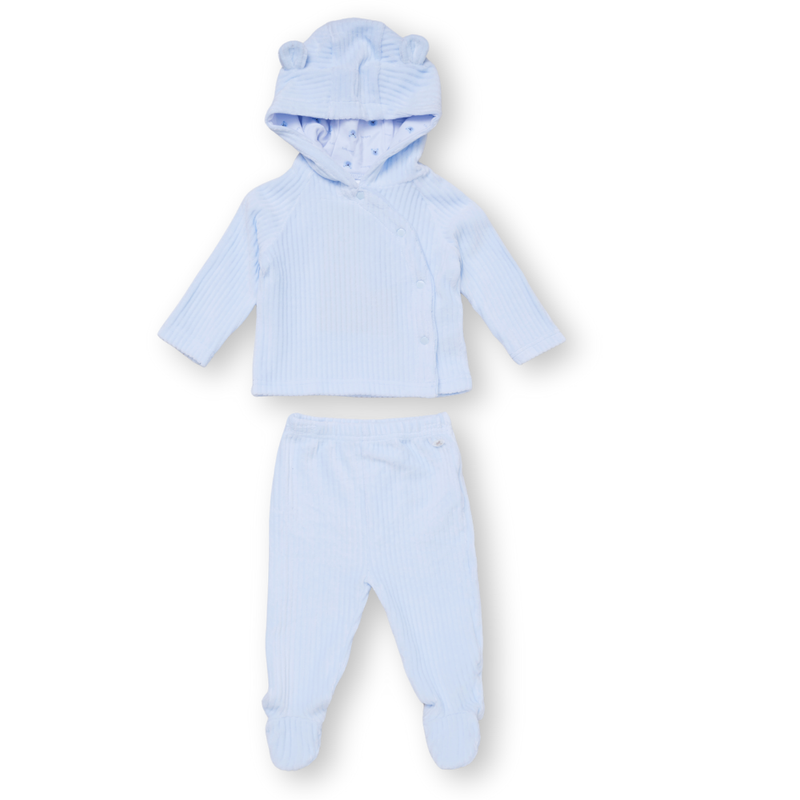 Rock a Bye Baby - Baby Boy's Hooded Jacket & Pant - Blue