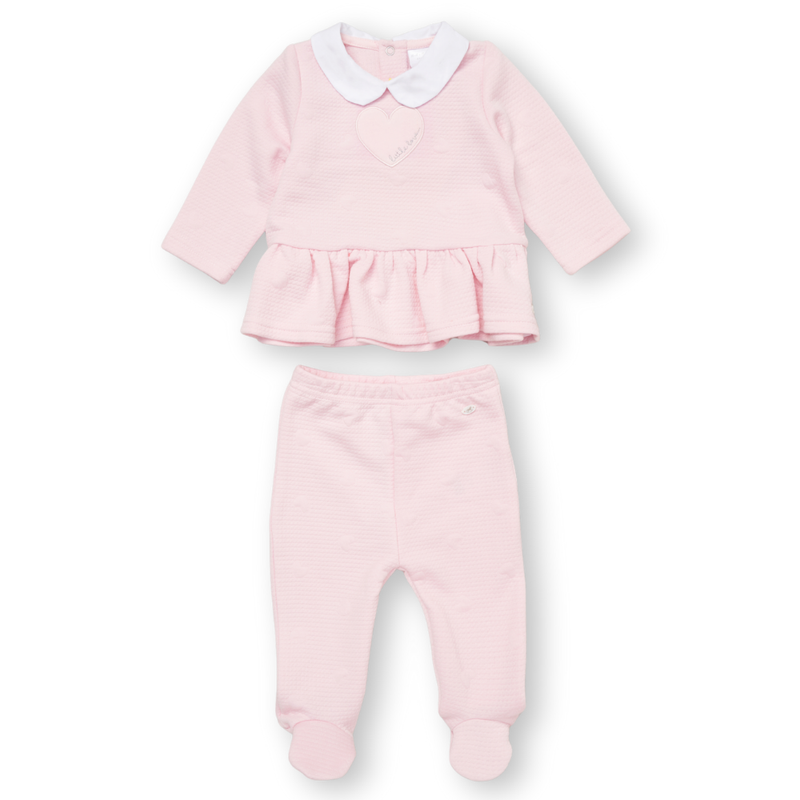 Rock a Bye Baby - 2pc-Set - Baby Girl's Top & Footed Pant - Pink