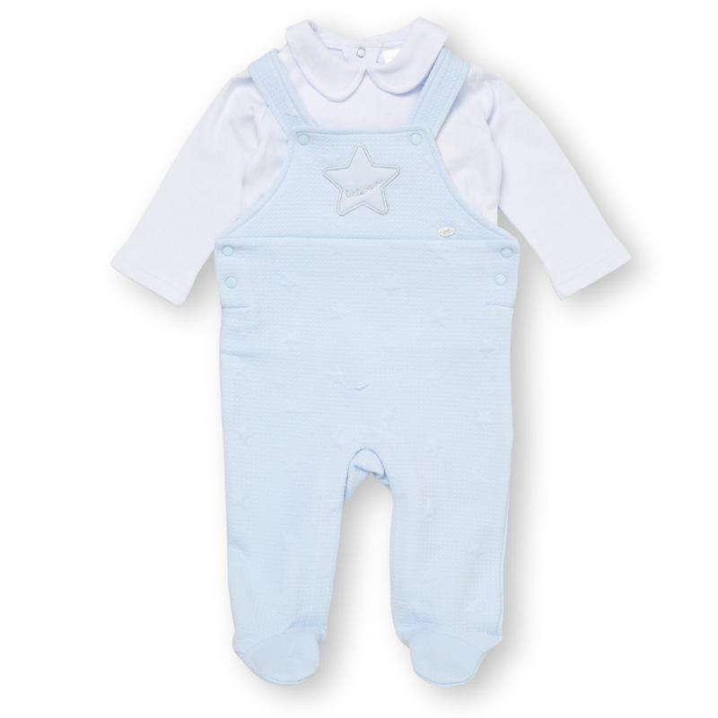 Rock a Bye Baby - 2pc-Set - Baby Boy's Top & Footed Romper - Blue