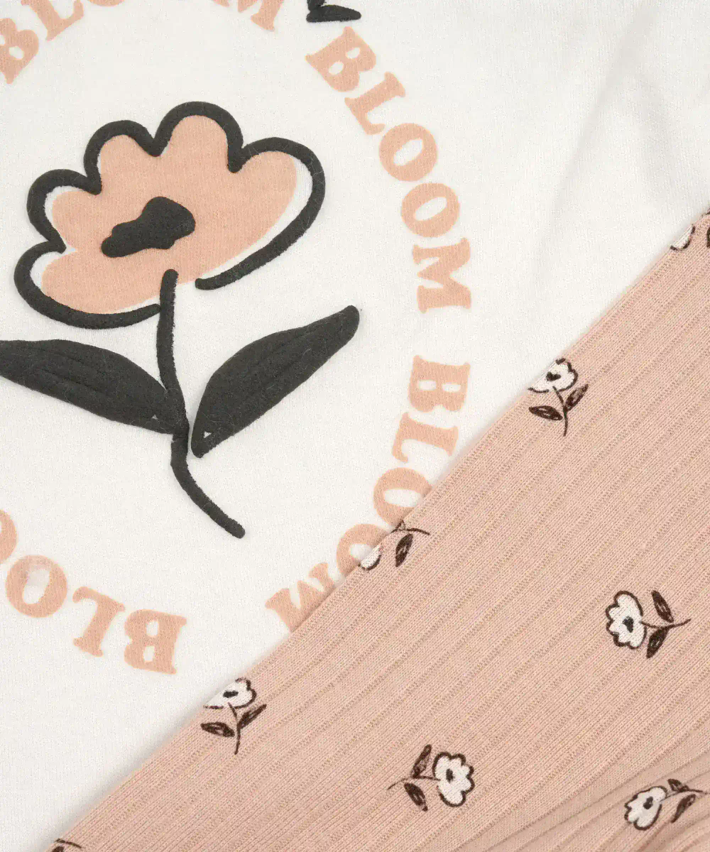 Lily & Jack - 3pc-Set - Baby Girl's Top, Legging & Jacket - White/Pink