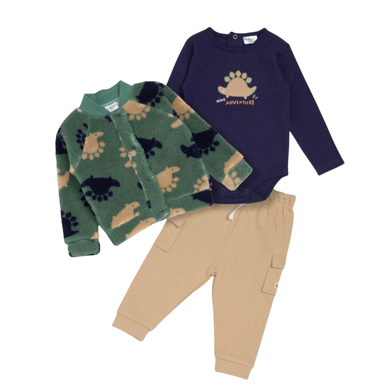 Lily & Jack - 3pc-Set - Baby Boy's Bodysuit, Jacket & Jogger - Multicolor