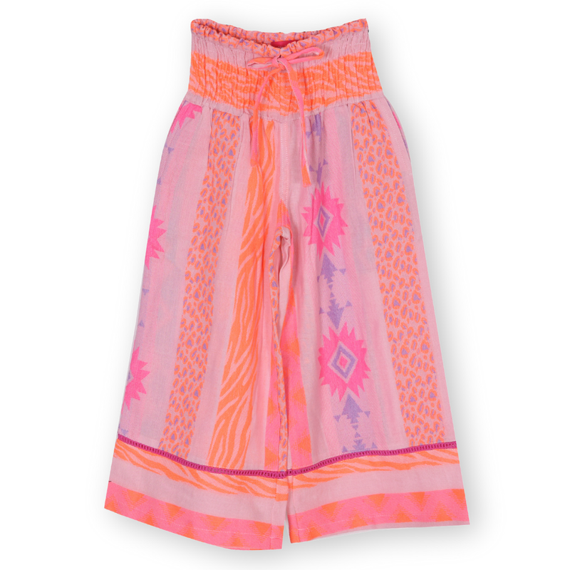 Nexgen Girls - Girl's Embroidered Wide Leg Pants - Multicolor