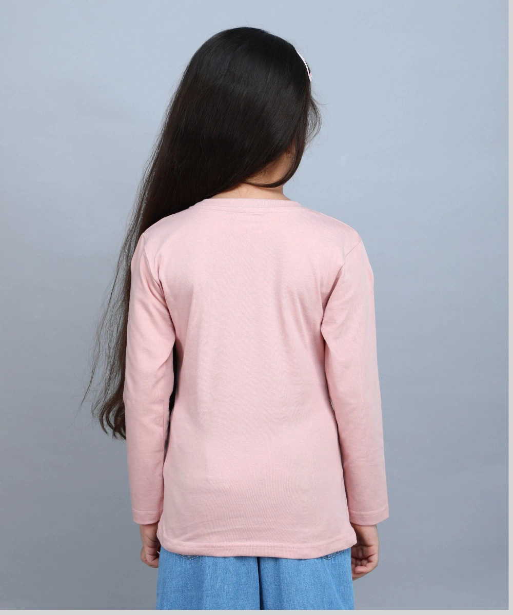 Nexgen Girls - Girl's Printed Casual T-Shirt - Pink