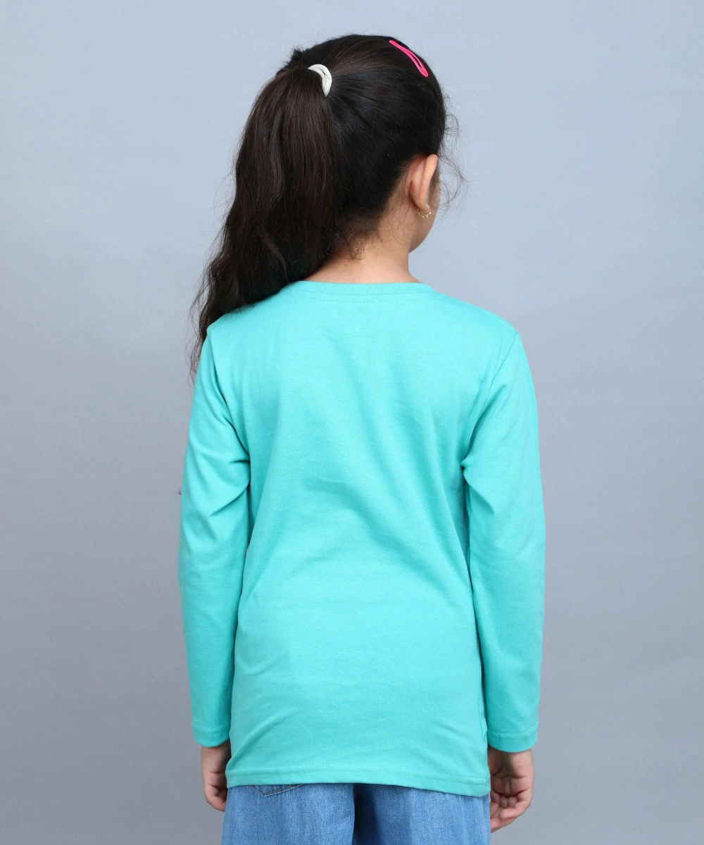 Nexgen Girls - Girl's Printed Casual T-Shirt - Blue