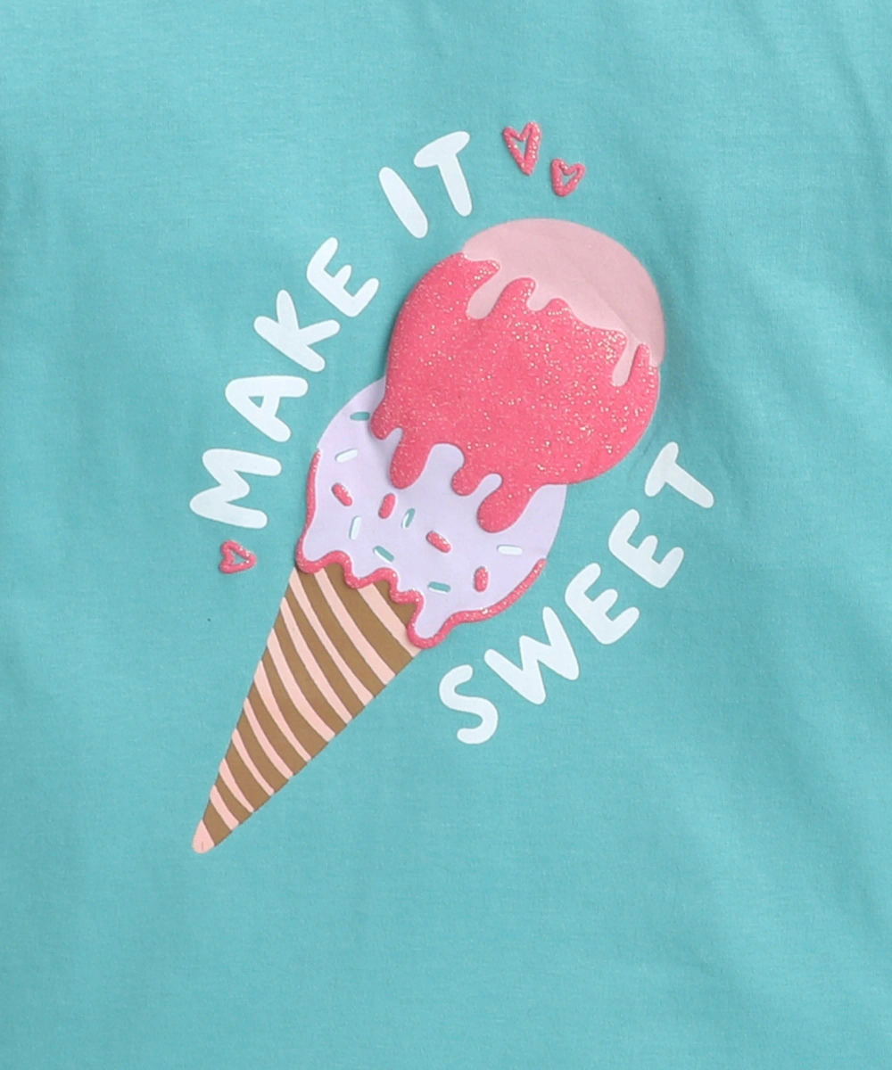 Nexgen Girls - Girl's Graphic Printed T-Shirt - Blue