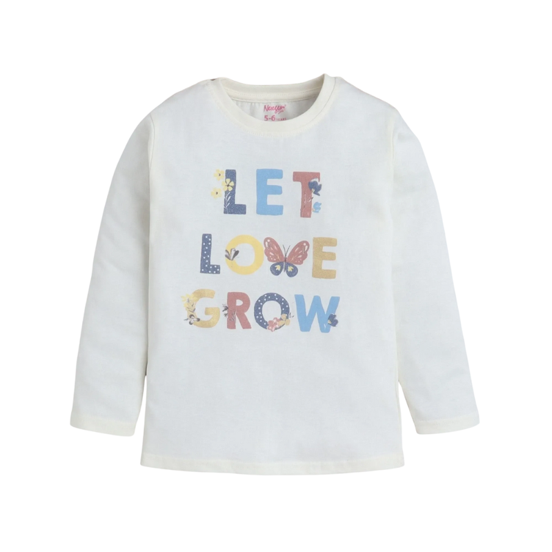 Nexgen Girls - Girl's Casual T-Shirt - Cream