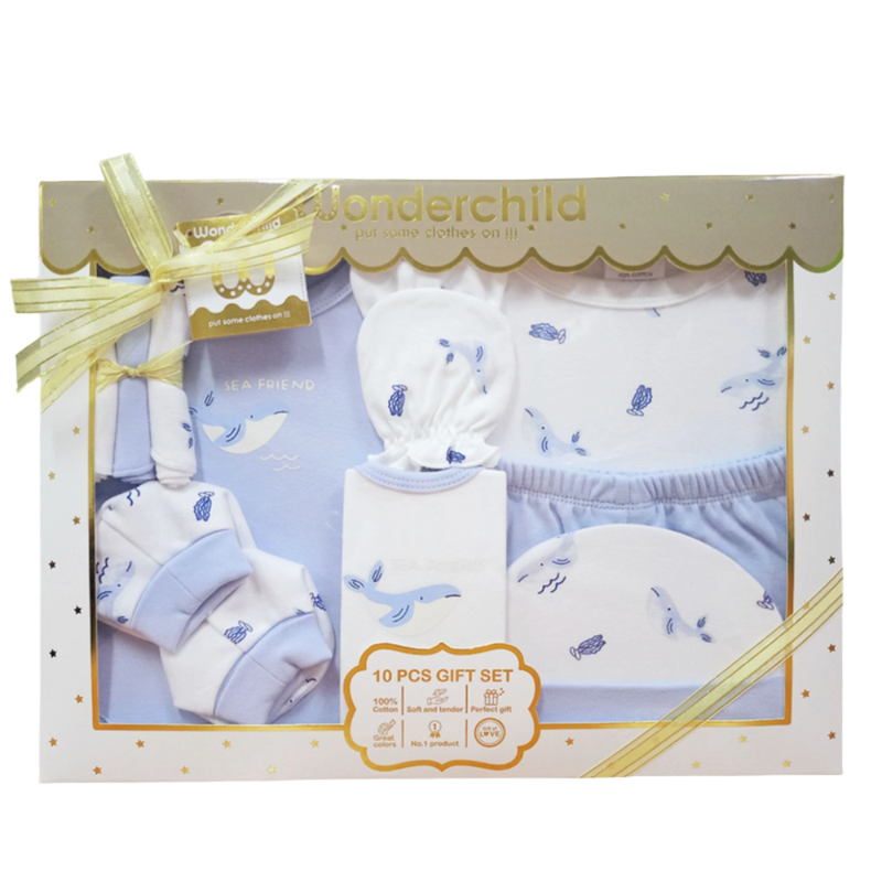 Wonderchild - Baby Boy's 10pcs Clothing Gift Box