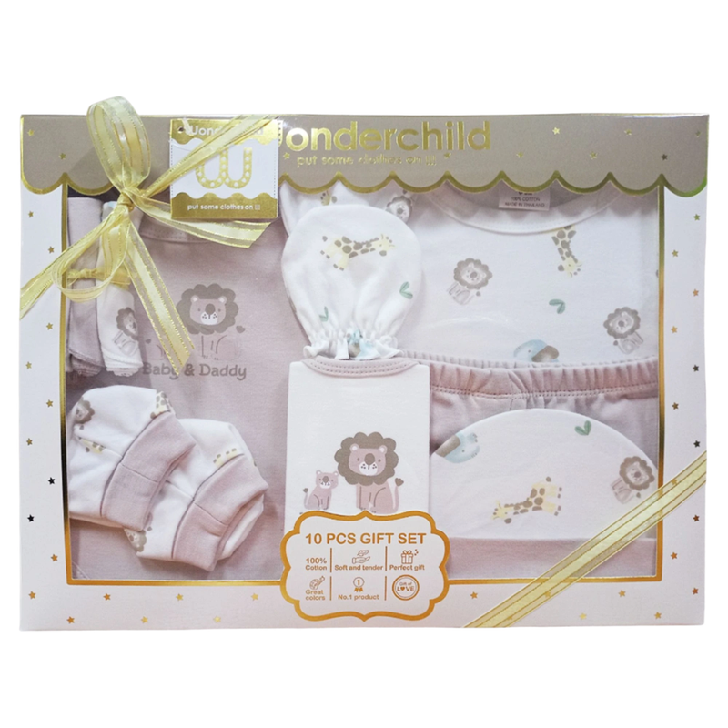 Wonderchild 10pc-Set Baby Girl Clothing Gift Beige