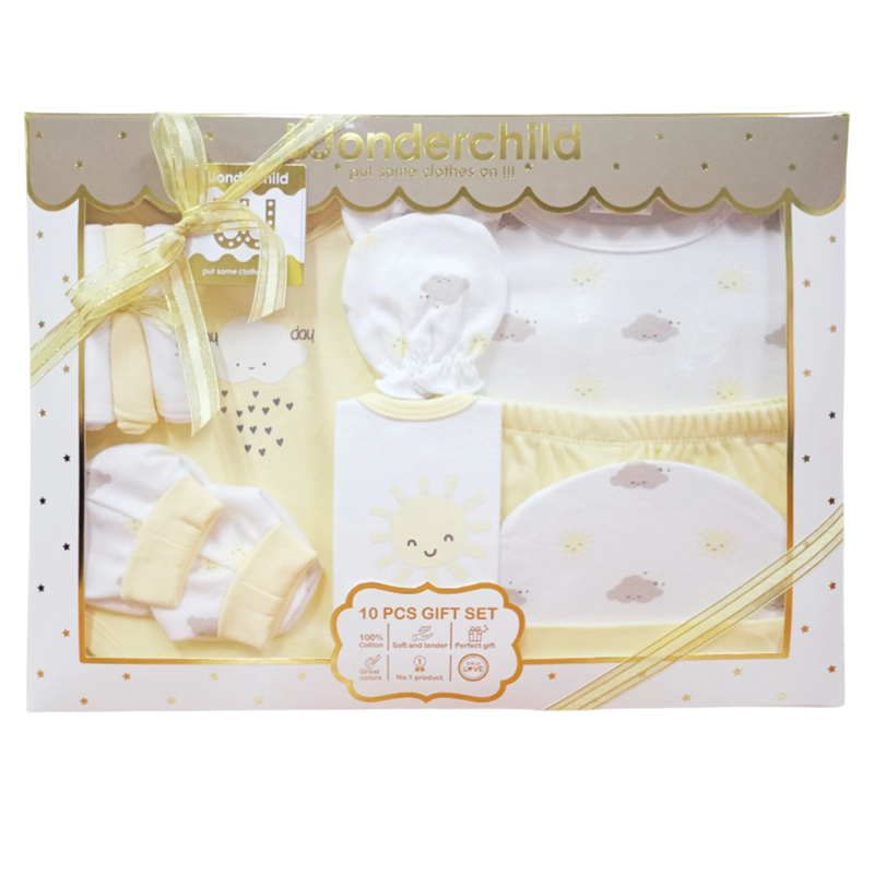 Wonderchild 10pc-Set Baby Girl Clothing Gift Yellow