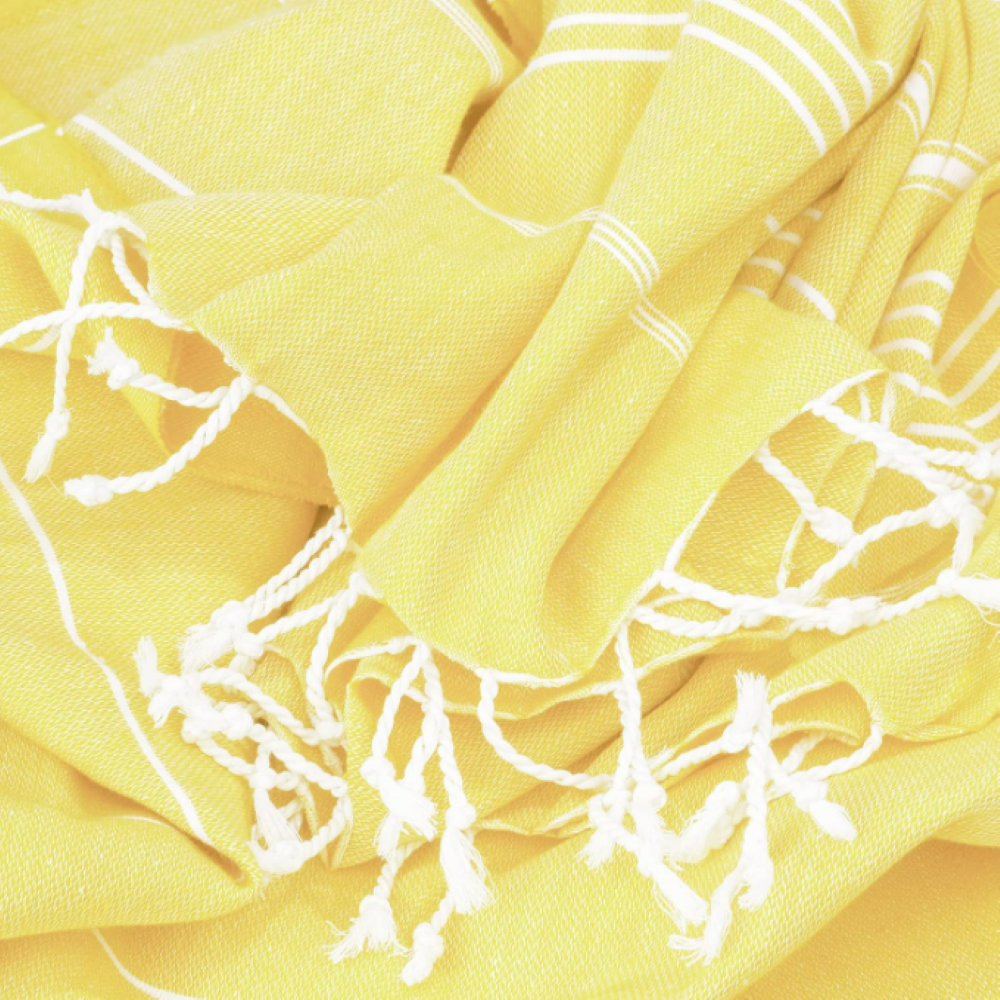 Hammam Corner - The Line Beach Towel - Yellow