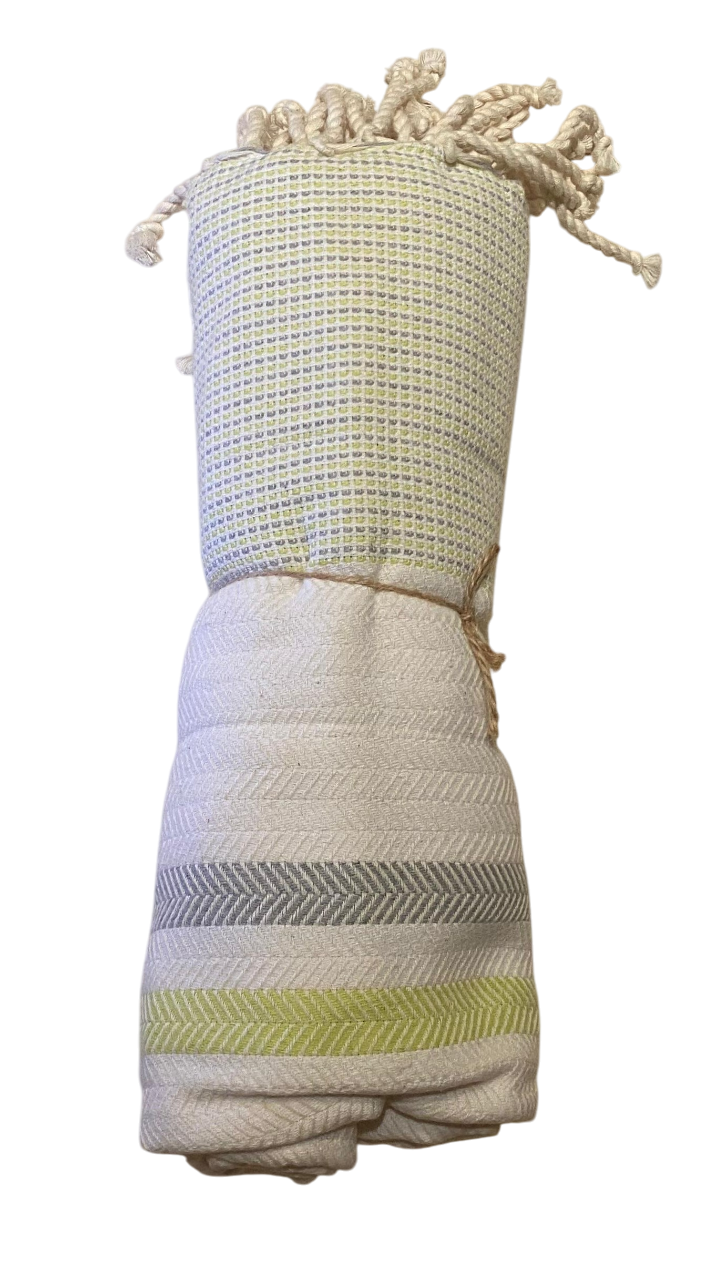 Hammam Corner - Wavelux Beach Towel - Grey