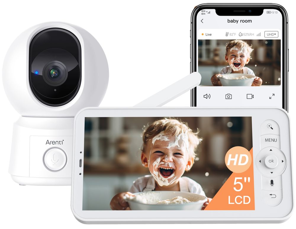 Arenti - Wi-fi Video Baby Monitor Kit With LCD Screen