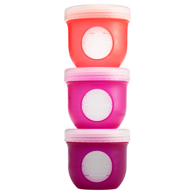 Boon - Nursh Milk Storage Lids - Transparent - 3 Pcs