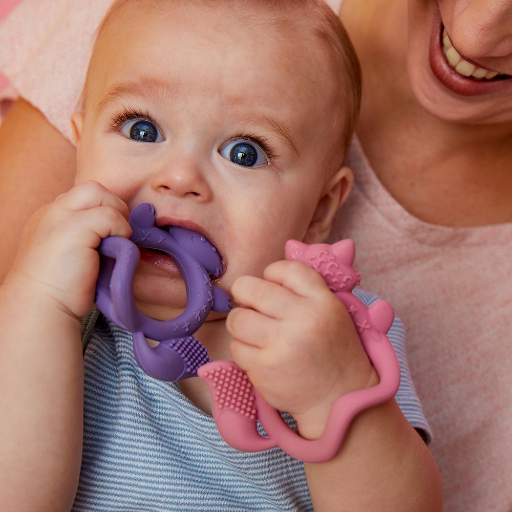 B.box - Innovative Wrist Teether - Peony
