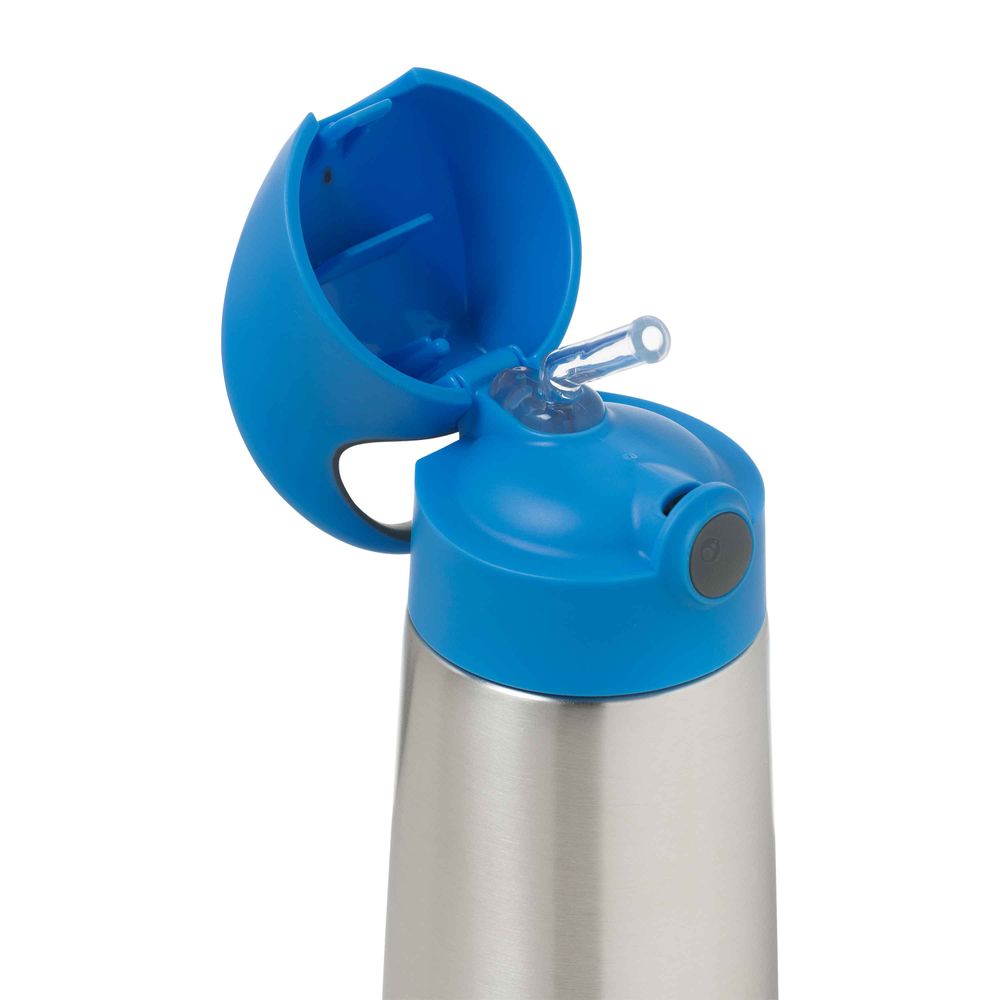 B.box - Hydratio Stainless Steel Drink Bottle - Blue Slate - 350ml