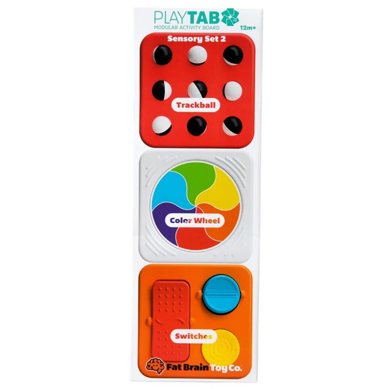 Fat Brain Toys Playtab Sensory Set 2 Interactive Learning Tabs - 3 Pcs