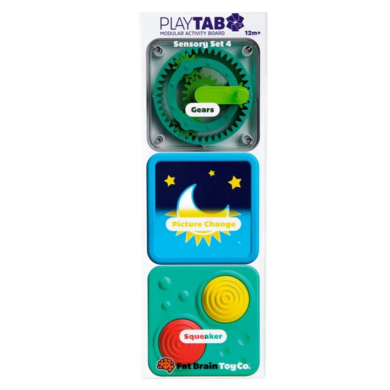Fat Brain Toys Playtab Sensory Set 4 Interactive Learning Tabs - 3 Pcs