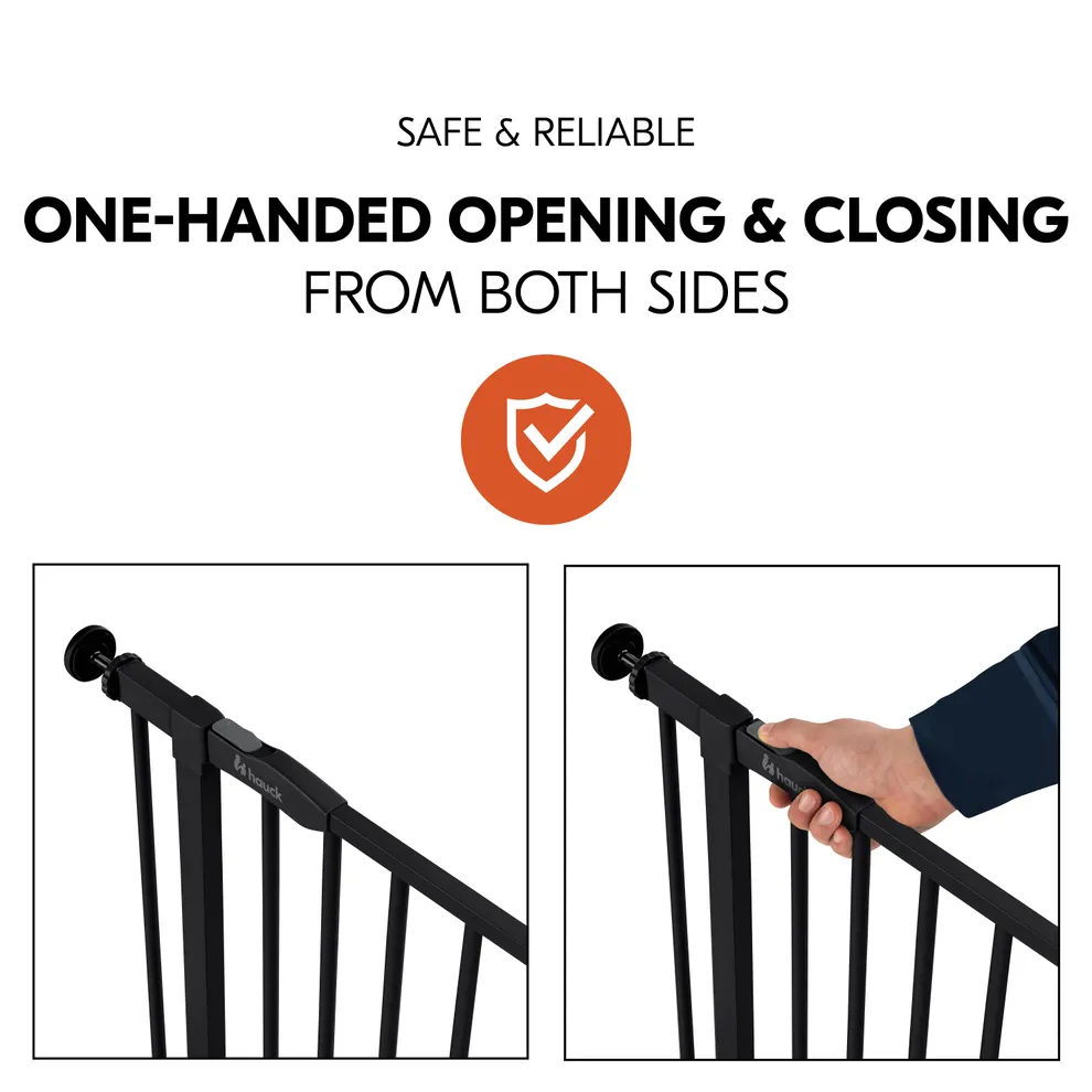 Hauck - Open N Stop 2 With Extension - Black - 96-101 cm