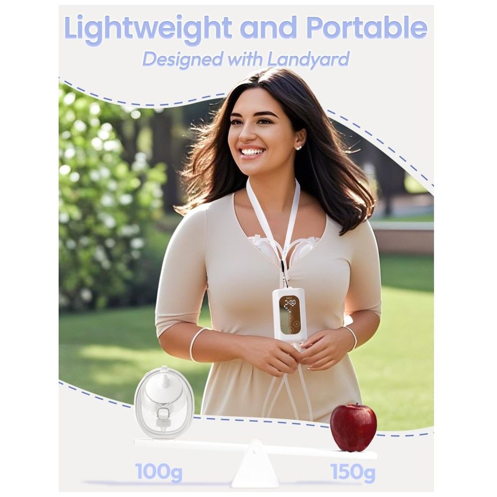 NCVI - Ultra-Light Wearable Breastfeeding Pump Hands Free