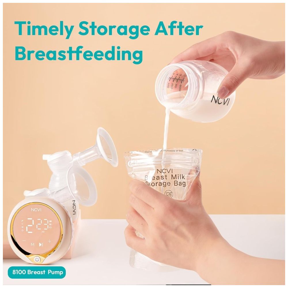 NCVI - Breastmilk Storage Bags Easy Pour Spout 120 Count