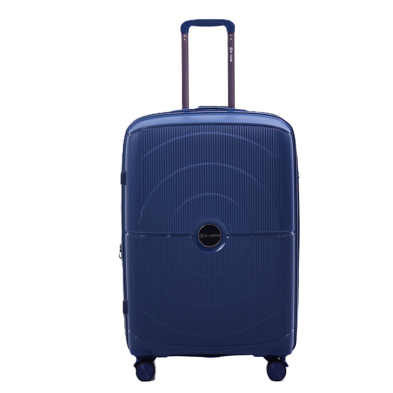 Re-Flection - Lightweight Travel Luggage Trolley With Double Spinner Wheels 28-Inch - Blue