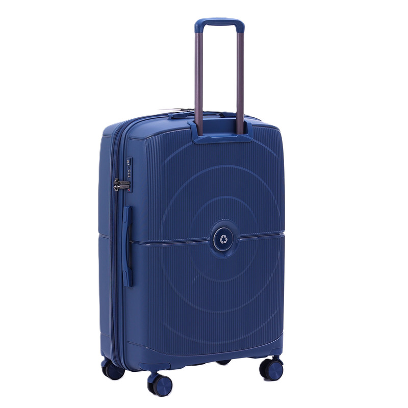 Re-Flection - Lightweight Travel Luggage Trolley With Double Spinner Wheels 28-Inch - Blue