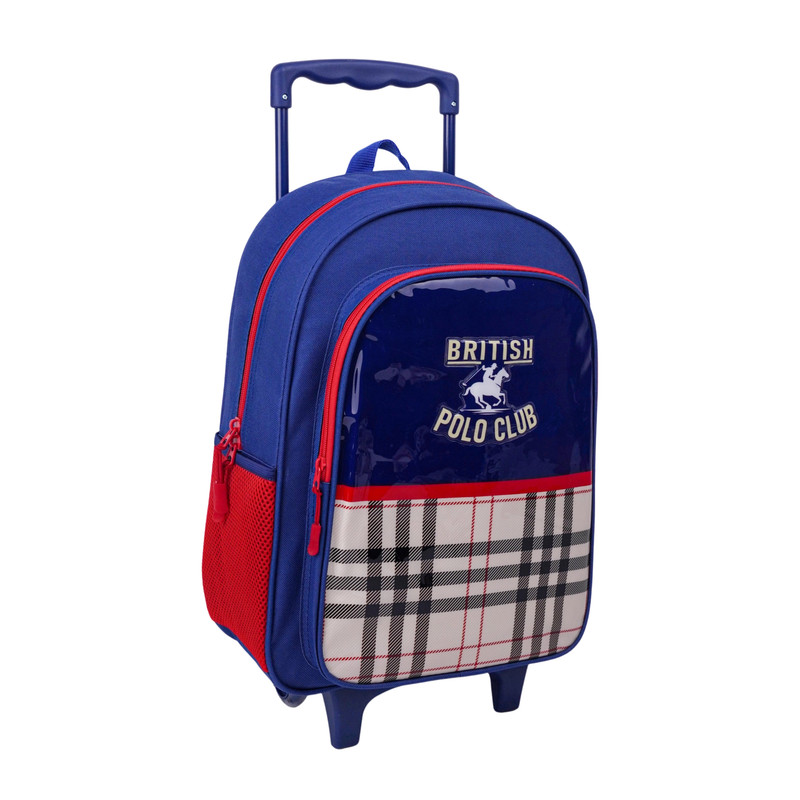 Trucare - Motto CBPC3 5in1 Trolley Box Set - 16-Inch Trolley With Lunch Bag, Water Bottle, Pencil Case & Lunch Box - Blue