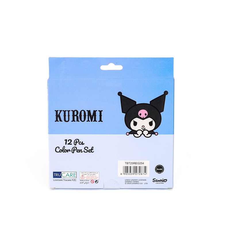 Sanrio Kuromi Ambition Marker Pen - 12 Pcs