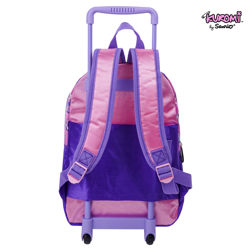 Sanrio - Kuromi 3in1 Toddler Set - 13-Inch Trolley Bag - Water Bottle & Lunch Box - Purple