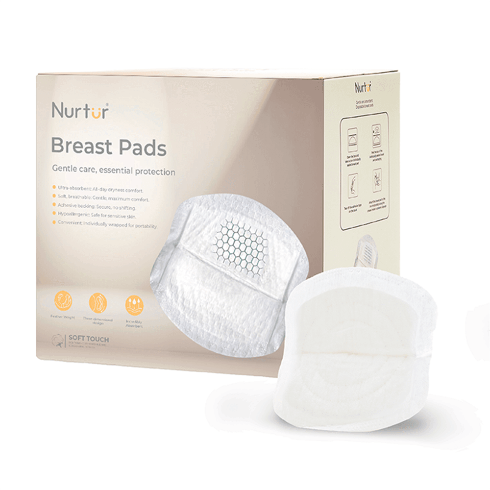 Nurtur Cozi Disposable Nursing Breast Pads Set - 120 Pcs